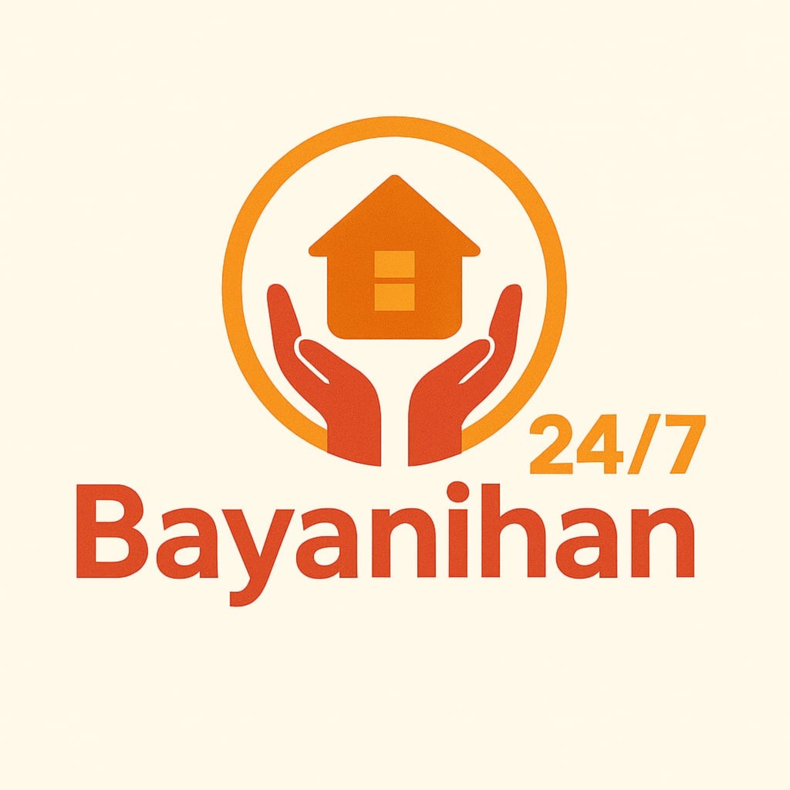 Bayanihan 24/7 — hands holding a house